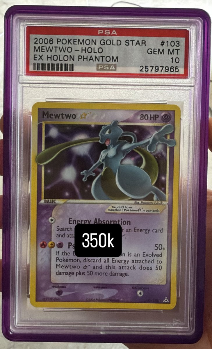 Mewtwo PSA GEM MT 10