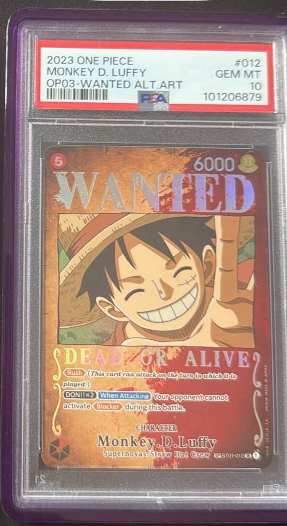 Monkey D. Luffy PSA GEM MT 10