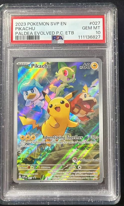 Pikachu PSA GEM MT 10