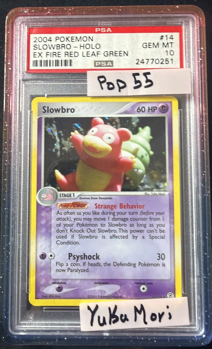 Slowbro PSA GEM MT 10