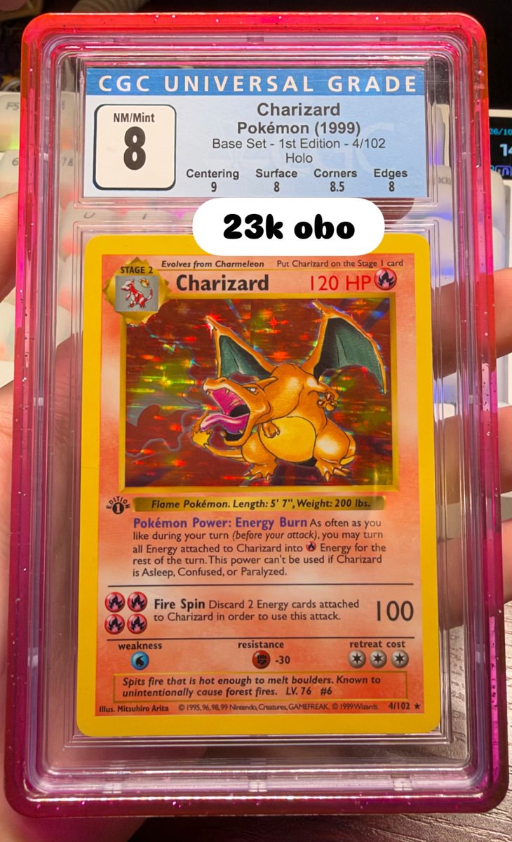 Charizard CGC NM/Mint 8