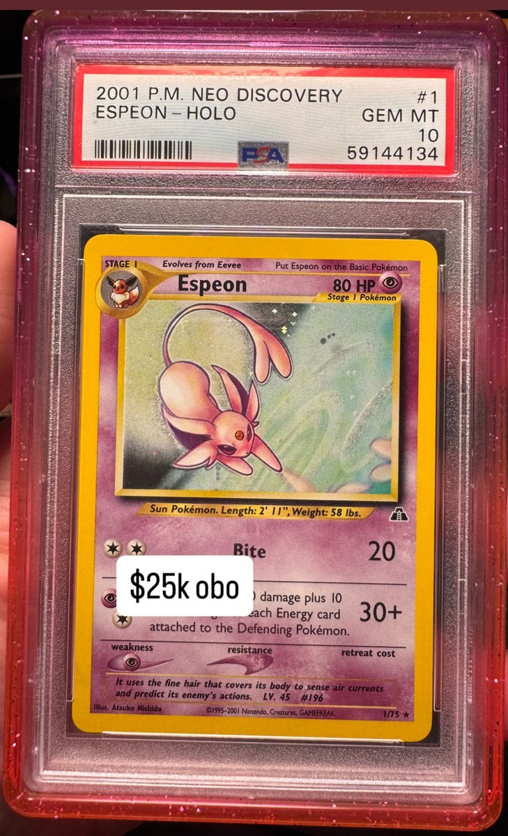 Espeon PSA GEM MT 10