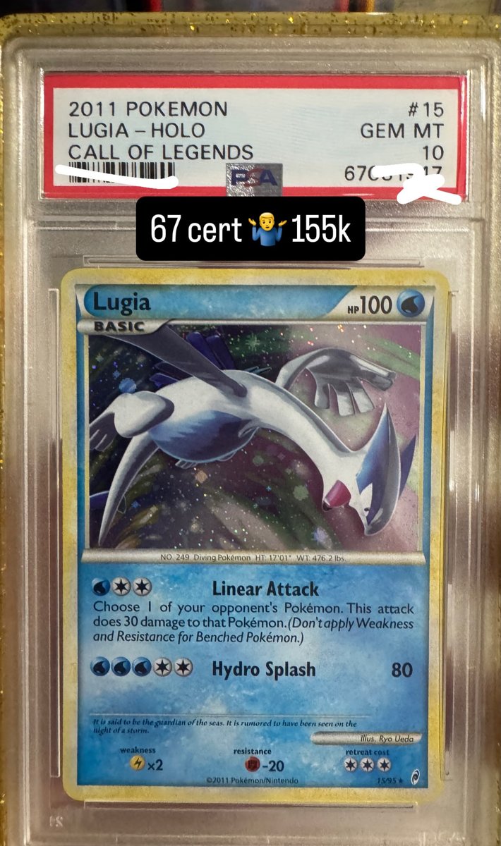 Lugia PSA GEM MT 10