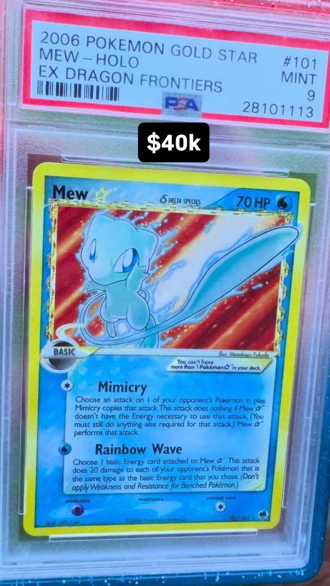 Mew PSA MINT 9