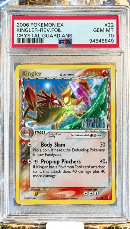 Kingler Δ PSA GEM MT 10