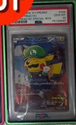 Luigi Pikachu PSA GEM MT 10