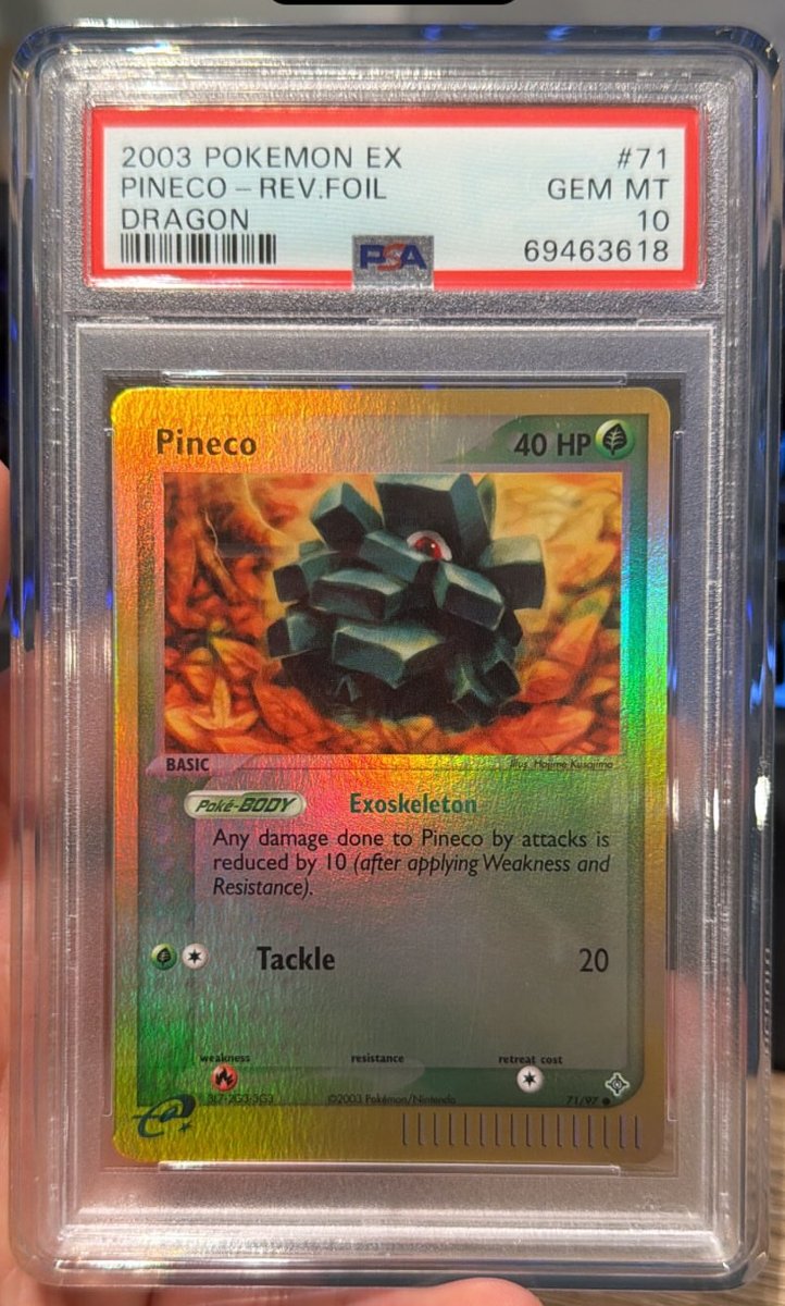 Pineco PSA GEM MT 10
