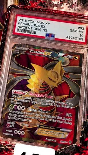 Giratina EX PSA GEM MT 10