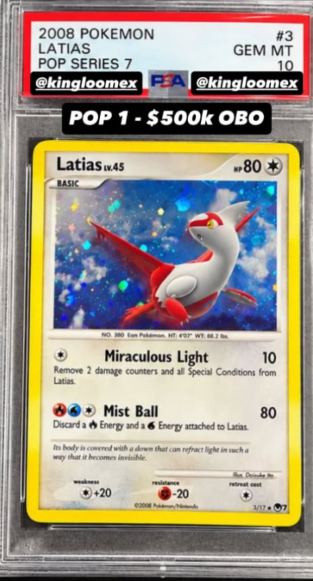 Latias PSA GEM MT 10