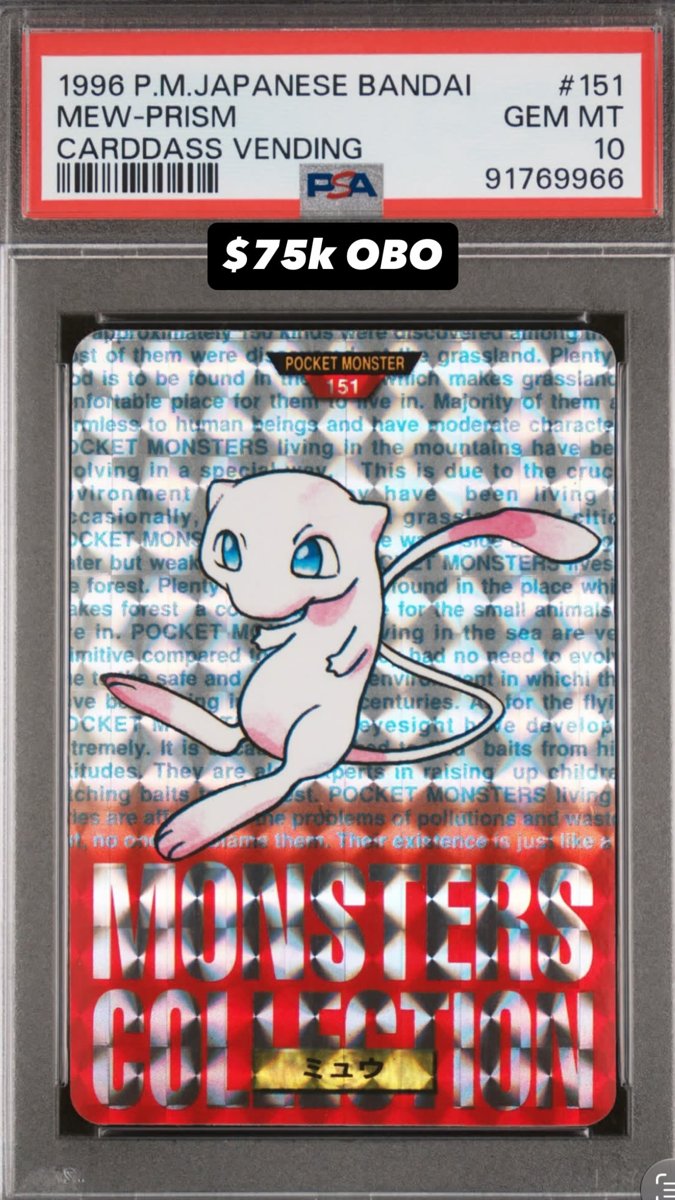 Mew-Prism PSA GEM MT 10